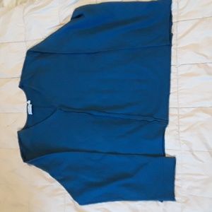 Habitat Clothes to Live In L/XL Teal V Neck Long Sleeve Top NWOT